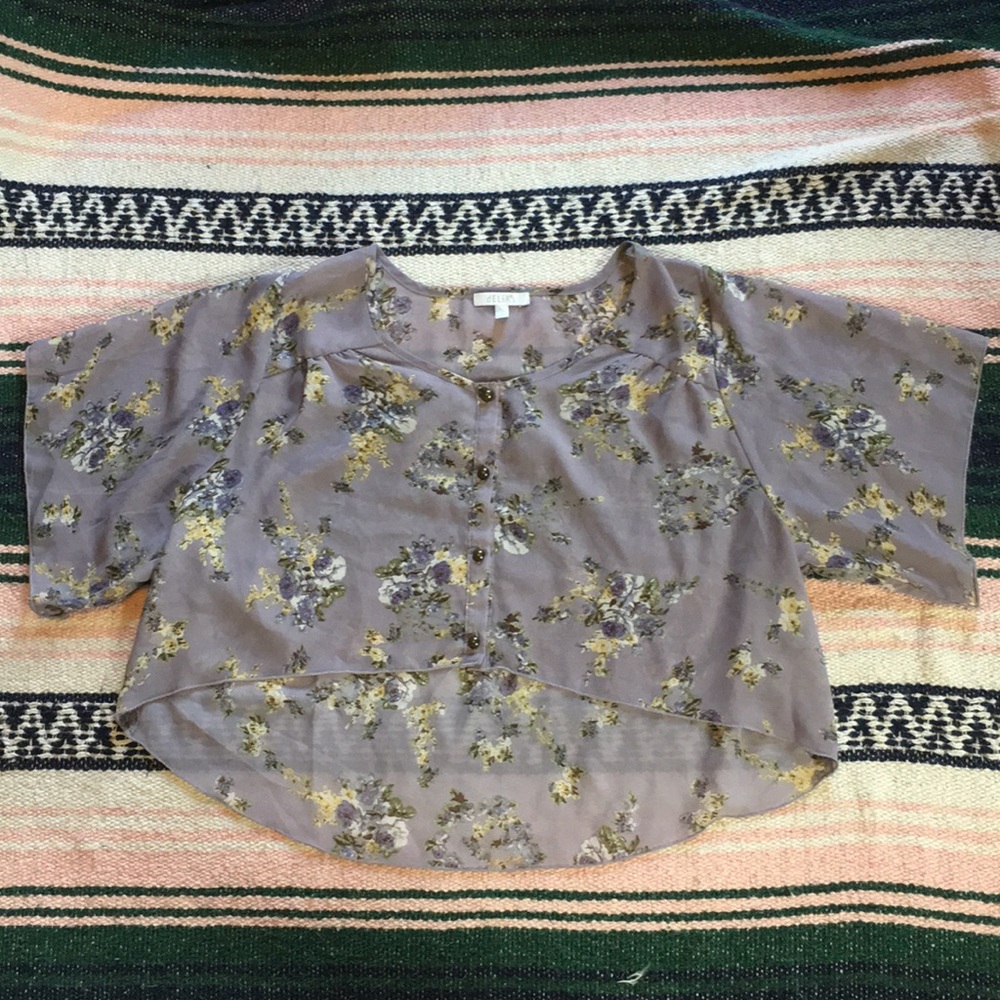 Floral Sheer Crop Top